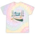 Solo Canoe Tourer Who Knows Every Rapid Campsite Portage Tie-Dye T-Shirts Hazy Rainbow Tie-Dye