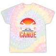 Women's Everything You Canoe I Canoe Better Tie-Dye T-Shirts Hazy Rainbow Tie-Dye