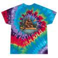 Bigfoot Kayak Paddling Lake Canoe Bigfoot Sasquatch Kayaking Tie-Dye T-Shirts Festival Tie-Dye