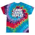 Camp Canoe Repeat Outdoor Adventure Tie-Dye T-Shirts Festival Tie-Dye