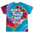 Canoe Kayak Tees Beer Paddle Repeat T-Shirt Tie-Dye T-Shirts Festival Tie-Dye