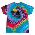 Kayaking Bear Retro Sunset Paddling Canoe Outdoor Adventure Tie-Dye T-Shirts Festival Tie-Dye