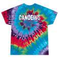 Vintage Canoeing Text Hobby Apparel Raglan Baseball Tee Tie-Dye T-Shirts Festival Tie-Dye