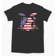 American Flag Drum Kit Patriotic US Drum Art Unisex T-Shirt, trending gift American Flag Drum Kit Patriotic US Drum Art Unisex T-Shirt, trending gift