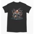 Drum Kit Percussionist Drummer Octopus Playing Drums Unisex T-Shirt, trending gift