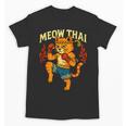 Meow Thai Muay Thai Cat Fighter Pun Dad Joke Unisex T-Shirt, trending gift