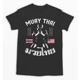 Muay Thai American Flag Martial Arts Thai Boxing Coach Unisex T-Shirt, trending gift Muay Thai American Flag Martial Arts Thai Boxing Coach Unisex T-Shirt, trending gift