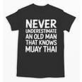 Muay Thai For Grandpa Men Mixed Martial Arts Unisex T-Shirt, trending gift