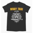 Muay Thai Sak Yant MMA Tattoo Tiger Lion Knife Martial Art Unisex T-Shirt, trending gift