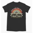 Muay Thai Shirt A Girl Who Loves Sunshine And Muay Thai Unisex T-Shirt, trending gift