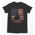 Patriotic Drum Kit Silhouette American Flag Unisex T-Shirt, trending gift Patriotic Drum Kit Silhouette American Flag Unisex T-Shirt, trending gift