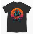 Retro Dog With Gloves Muay Thai Fighter Unisex T-Shirt, trending gift
