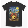 Starry Night Drum Kit Van Gogh Style Art Unisex T-Shirt, trending gift Starry Night Drum Kit Van Gogh Style Art Unisex T-Shirt, trending gift