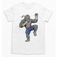 Gorilla Muay Thai Combat Sport Fighter Martial Arts 8 Limbs Raglan Baseball Tee Unisex T-Shirt, trending gift Gorilla Muay Thai Combat Sport Fighter Martial Arts 8 Limbs Raglan Baseball Tee Unisex T-Shirt, trending gift