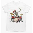 Skeleton Drummer Skull Drum Kit Halloween Raglan Baseball Tee Unisex T-Shirt, trending gift Skeleton Drummer Skull Drum Kit Halloween Raglan Baseball Tee Unisex T-Shirt, trending gift