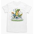 T-Rex Drumming With Drum Kit And Musical Notes Unisex T-Shirt, trending gift T-Rex Drumming With Drum Kit And Musical Notes Unisex T-Shirt, trending gift