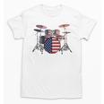 USA Patriotic Drum Kit American Flag Drum Set Unisex T-Shirt, trending gift USA Patriotic Drum Kit American Flag Drum Set Unisex T-Shirt, trending gift