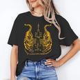 Awesome Orange Double Tiger Muay Thai Sak Yant Unisex T-Shirt