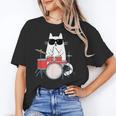 Cat Wearing Sunglasses Playing Drums Drum Kit Musician Unisex T-Shirt Cat Wearing Sunglasses Playing Drums Drum Kit Musician Unisex T-Shirt