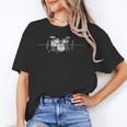 ECG Heartbeat Music Lovers Drumsticks Drum Kit Unisex T-Shirt ECG Heartbeat Music Lovers Drumsticks Drum Kit Unisex T-Shirt