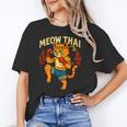 Meow Thai Muay Thai Cat Fighter Pun Dad Joke Unisex T-Shirt