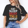 Muay Thai Fighter Eat Sleep Repeat Lifestyle Training Unisex T-Shirt