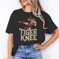 Muay Thai Fighter Tiger Knee Vintage Distressed Badge Unisex T-Shirt