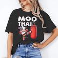 Muay Thai Moo Thai Thai Boxing For Youth Muay Thai Cow Unisex T-Shirt