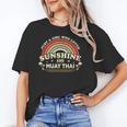 Muay Thai Shirt A Girl Who Loves Sunshine And Muay Thai Unisex T-Shirt