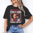 Punch Hard Finish Firmly Kickboxer Fan Muay Thai Boxing Unisex T-Shirt