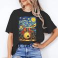 Starry Night Drum Kit Van Gogh Style Art Unisex T-Shirt Starry Night Drum Kit Van Gogh Style Art Unisex T-Shirt