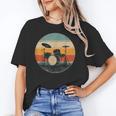Vintage Drum Kit Silhouette Retro Music Unisex T-Shirt Vintage Drum Kit Silhouette Retro Music Unisex T-Shirt
