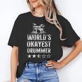Vintage World'S Okayest Drummer Drum Kit Unisex T-Shirt Vintage World'S Okayest Drummer Drum Kit Unisex T-Shirt