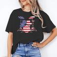 Women's American Flag Drum Kit Patriotic US Drum Art Unisex T-Shirt