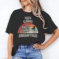 Women's Retro Muay Thai Martial Arts Fighter Graphic Unisex T-Shirt