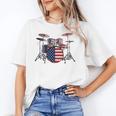 USA Patriotic Drum Kit American Flag Drum Set Unisex T-Shirt USA Patriotic Drum Kit American Flag Drum Set Unisex T-Shirt