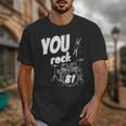 Drum Kit Drummer 81 Years 81st Birthday Men Women Unisex T-Shirt Drum Kit Drummer 81 Years 81st Birthday Men Women Unisex T-Shirt