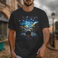 Drum Kit Percussionist Drummer Van Gogh Drums Unisex T-Shirt