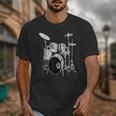 Drums Drum Kit Music Unisex T-Shirt Drums Drum Kit Music Unisex T-Shirt