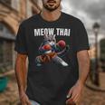 Muay Thai Cat Meow Thai Boxing Martial Art Kids Unisex T-Shirt
