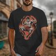 Muay Thai Fighter Teep Push Kick Minimal Line Art Clean Unisex T-Shirt