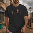 Muay Thai Heartbeat Vintage ECG Cardiogram Retro Unisex T-Shirt