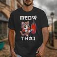 Muay Thai Meow Thai & Thai Boxing Muay Thai Cat Unisex T-Shirt