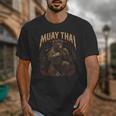 Retro Nak Muay Muay Thai Fighter Thai Boxing Gym Bear Unisex T-Shirt Retro Nak Muay Muay Thai Fighter Thai Boxing Gym Bear Unisex T-Shirt