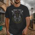 Twin Tiger Sak Yant Muay Thai Fighter Tee Martial Art Unisex T-Shirt
