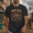 Vintage Muay Thai Flag Thailand Thai Boxing Fighter Unisex T-Shirt