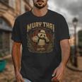 Vintage Muay Thai Gym Thai Boxing Training Fighter Panda Unisex T-Shirt