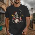 Women's Skeleton Drummer Skull Drum Kit Halloween Unisex T-Shirt Women's Skeleton Drummer Skull Drum Kit Halloween Unisex T-Shirt