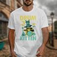 Cute Drummer Cat Drum Kitten Unisex T-Shirt