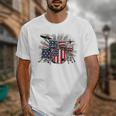 Drum Kit With American Flag Graphic For Musicians Unisex T-Shirt Drum Kit With American Flag Graphic For Musicians Unisex T-Shirt